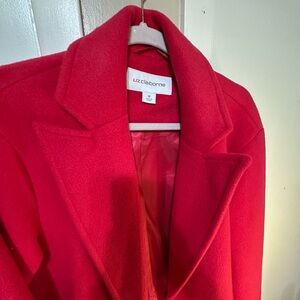 Liz Claiborne Women's Bold Red Pea Coat